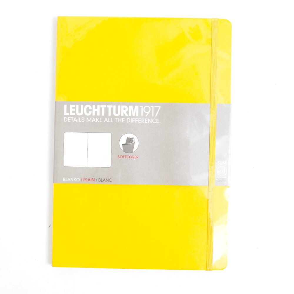 Leuchtturm, Composition Book, Art & School, Softcover, B5, Plain, 255329, Lemon